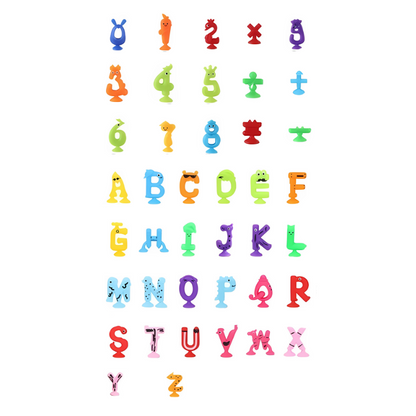 Assorted suction toys for toddlers, a fun and educational sensory building block activity
