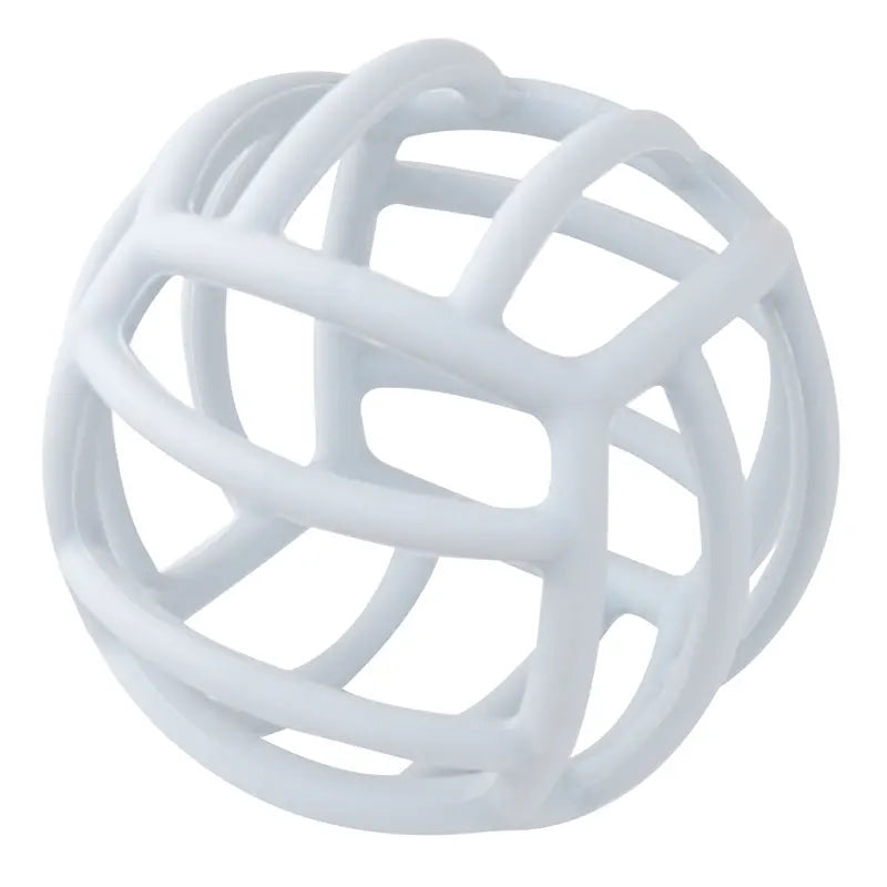 Brightly colored silicone teether ball, a thoughtful infant gift for teething babies.