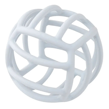 Brightly colored silicone teether ball, a thoughtful infant gift for teething babies.