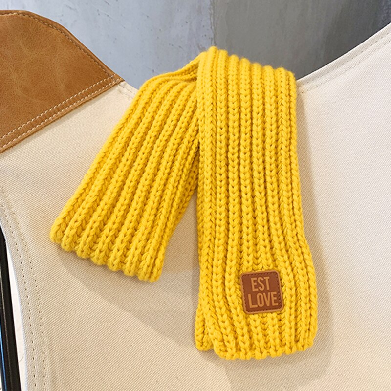 Soft nylon tube scarf for kids, featuring colorful knit design, perfect for winter and cold weather.