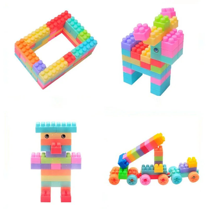 Vibrant educational building blocks kit for young engineers, fostering imagination and critical thinking