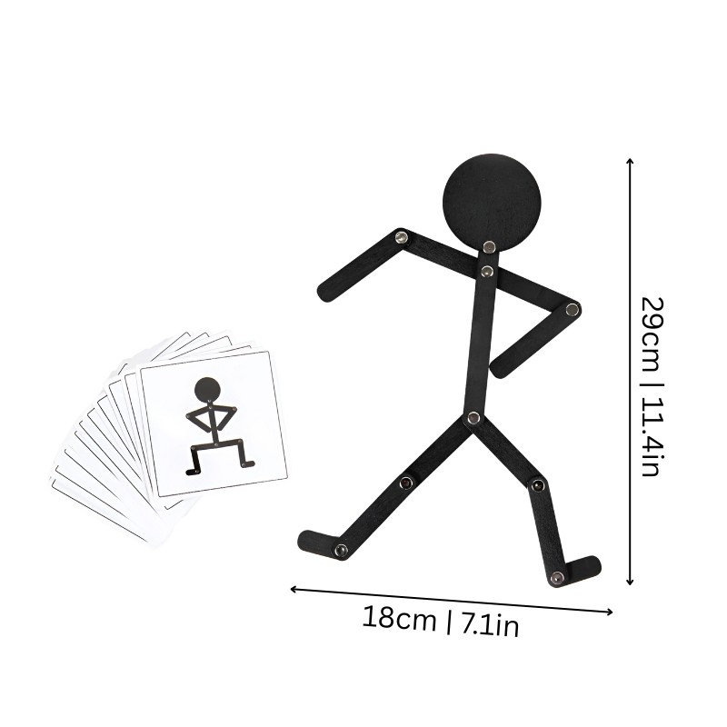 Educational stickman challenge toy, developing children's concentration & imagination through play
