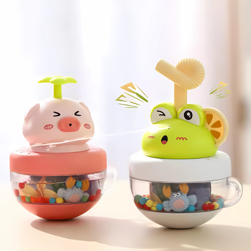 Colorful unisex kids' sensory bath toy set with floating animals, perfect for toddlers' water play.