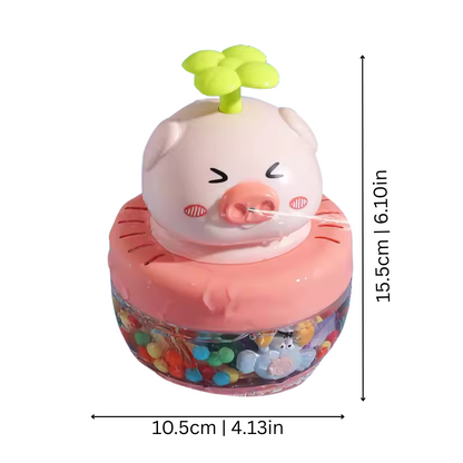 Unisex kids' sensory bath toy set, including squirting fish and stackable cups, for engaging toddler play.