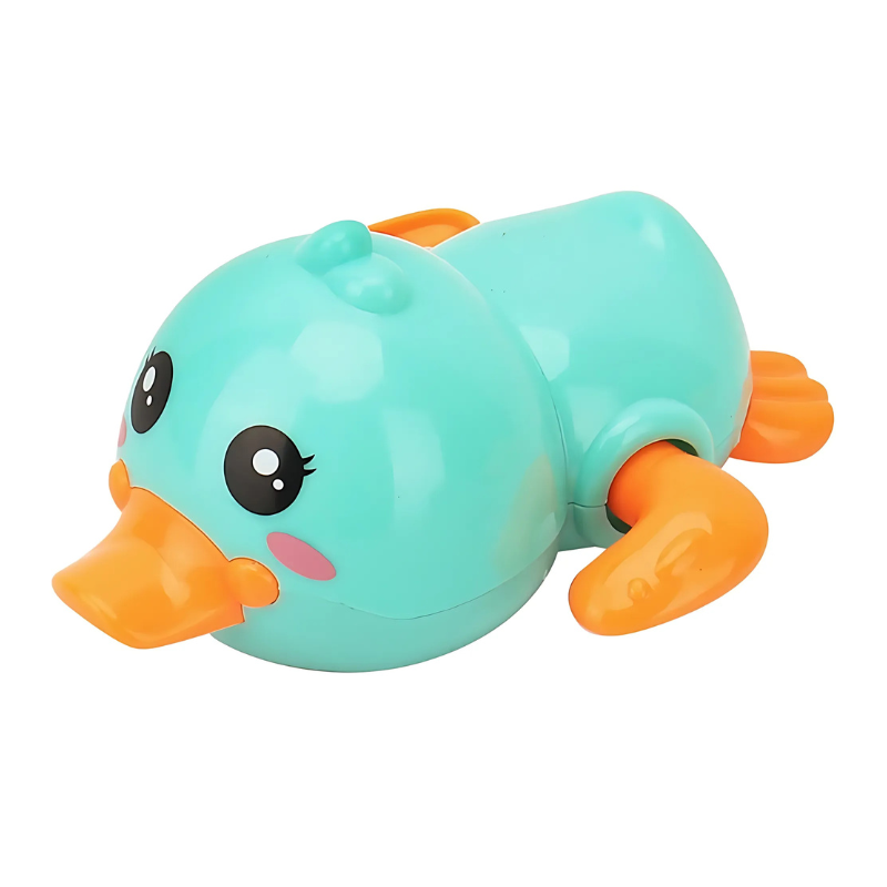 Various wind-up floating animal toys, frog, fish, and turtle, for kids' bath play