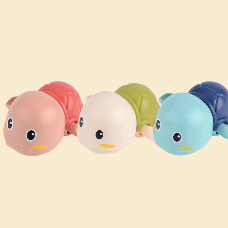 Kids' wind-up swimming bath toy, perfect for engaging water play during bathtime for toddlers.