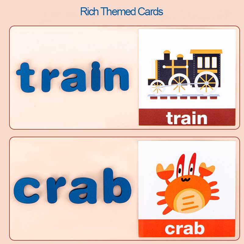 Toddler arranging bright wooden letters on a board, learning the alphabet with this educational toy