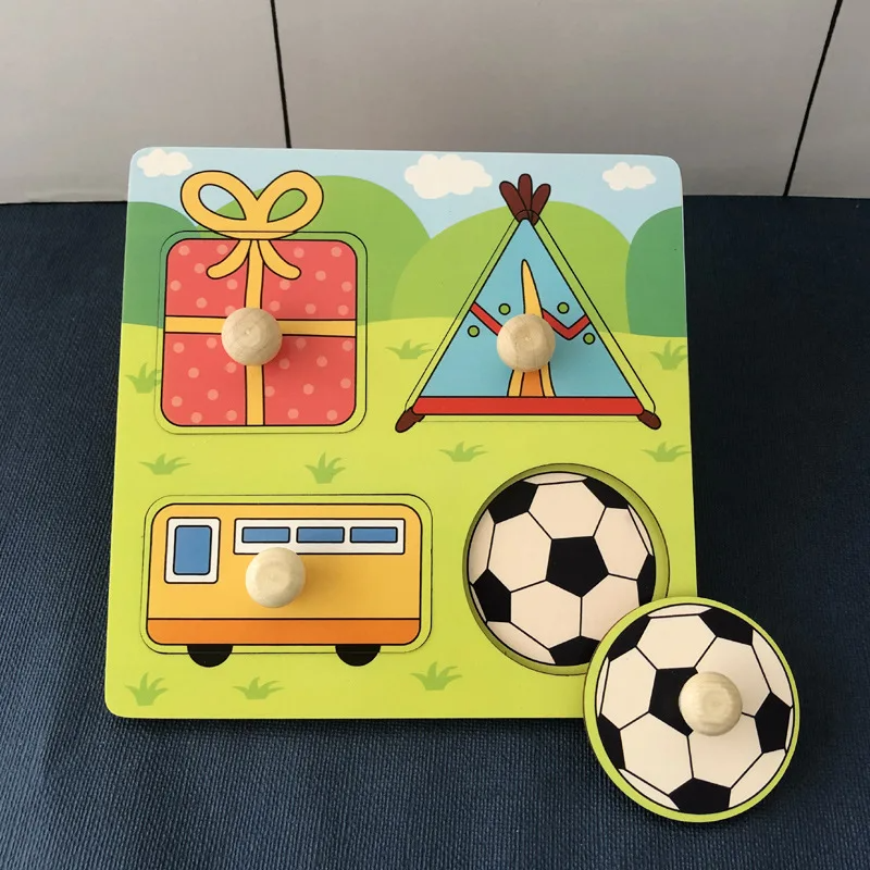 Toddler wooden number puzzle, an educational toy for early math and cognitive growth