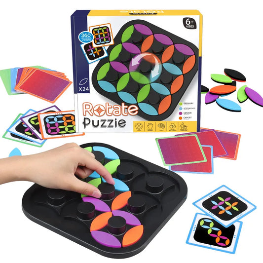 Colorful wooden tangram puzzle for kids, promoting logic & color recognition skills
