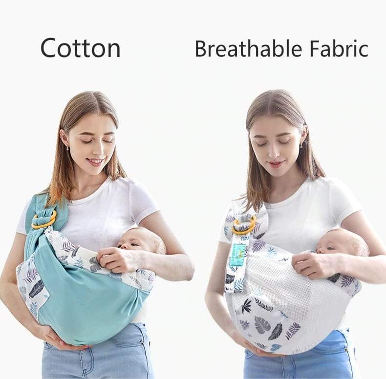 Versatile Comfort 3-in-1 baby carrier being used as a nursing cover for infant comfort