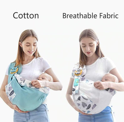 Versatile Comfort 3-in-1 baby carrier being used as a nursing cover for infant comfort