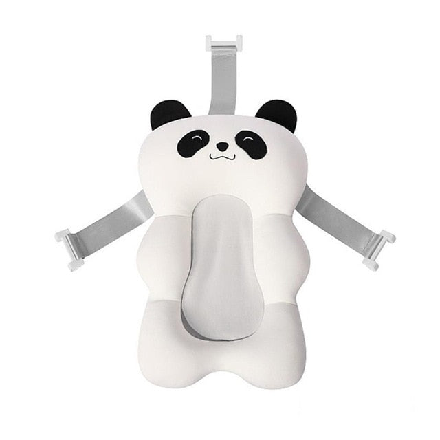 Infant bath support cushion, soft non-slip baby bath pillow, essential for newborn bathing safety.
