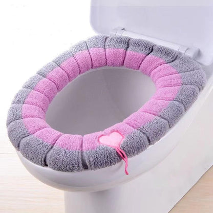 Soft foam toilet seat cushion with integrated handle, ideal for children's potty training