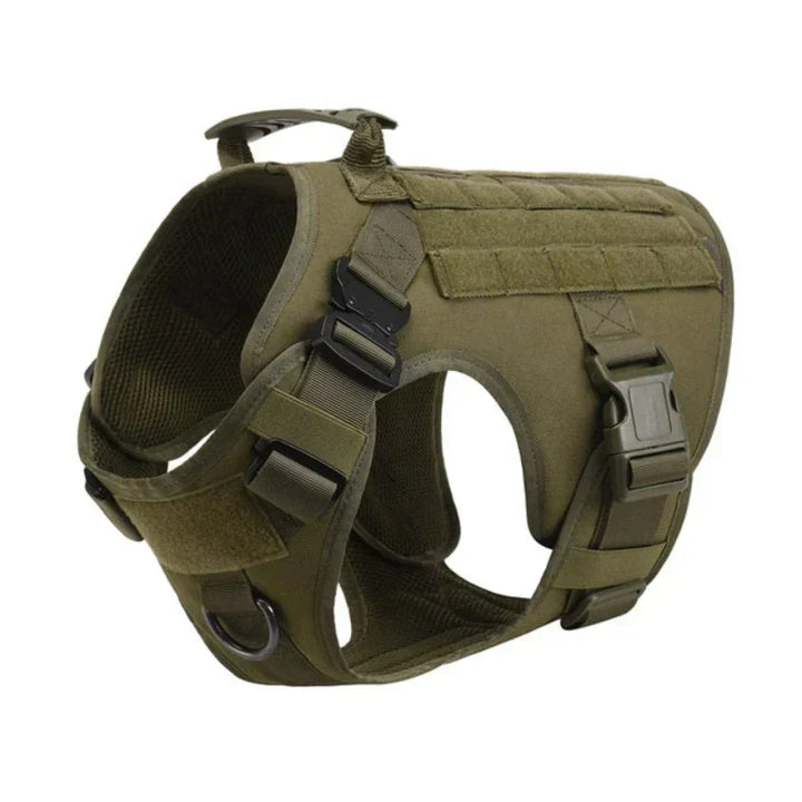 Comfortable black no-pull dog harness for stress-free walks & training. Adjustable pet vest for canine control.