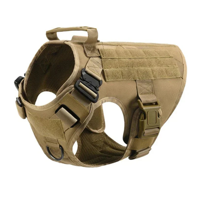 Adjustable green no-pull dog harness, ideal for training & daily walks. Durable pet vest for comfortable canine control.