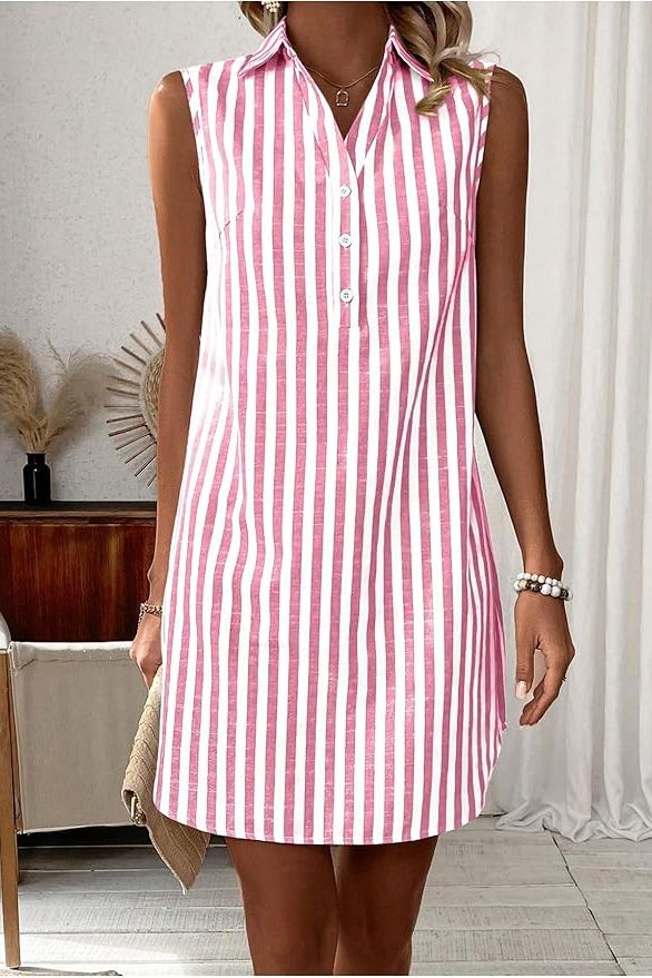 Versatile women's midi dress, comfortable classic style for elegant everyday wear. Easy care.