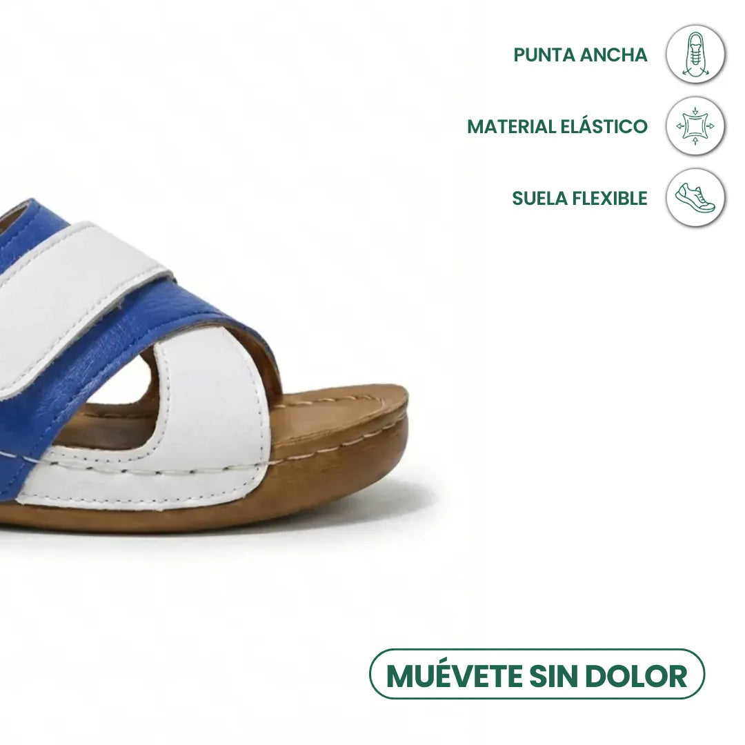 Trendy women's orthopedic wedge sandals, combining style with essential foot support.