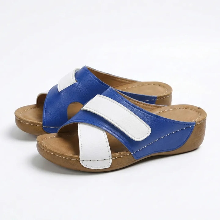 Casual women's orthopedic wedge sandals, featuring a comfortable, supportive sole.
