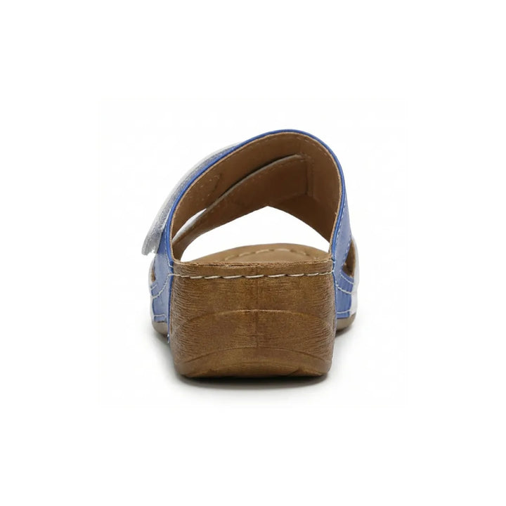 Orthopedic women's wedge sandals, providing excellent posture and arch alignment.