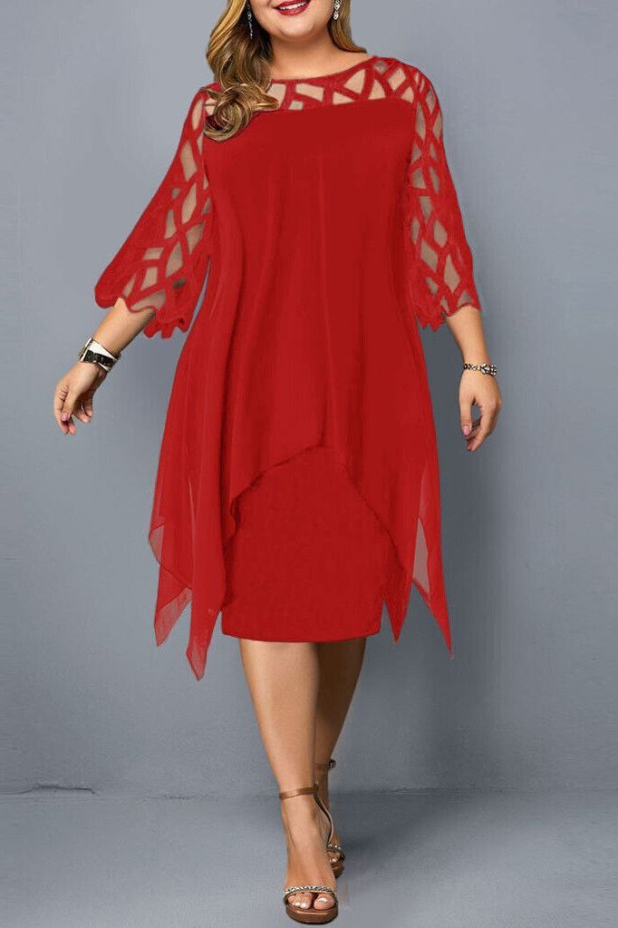 Effortless women's stretch midi dress, comfortable for travel and stylish everyday wear.