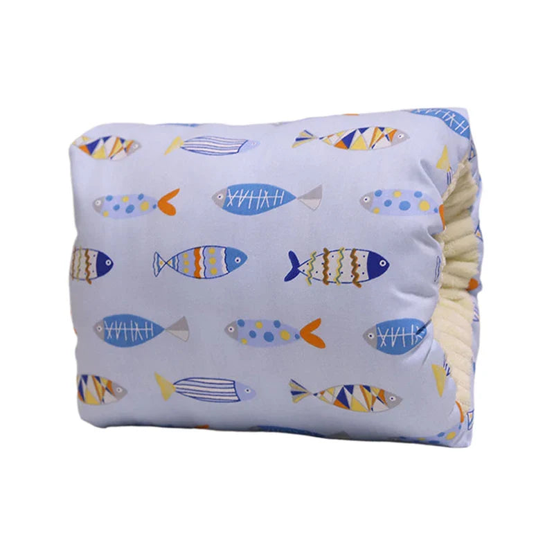 Detailed view of the stitching on the Comfy Cradle Nursing Arm Pillow, ensuring durability.