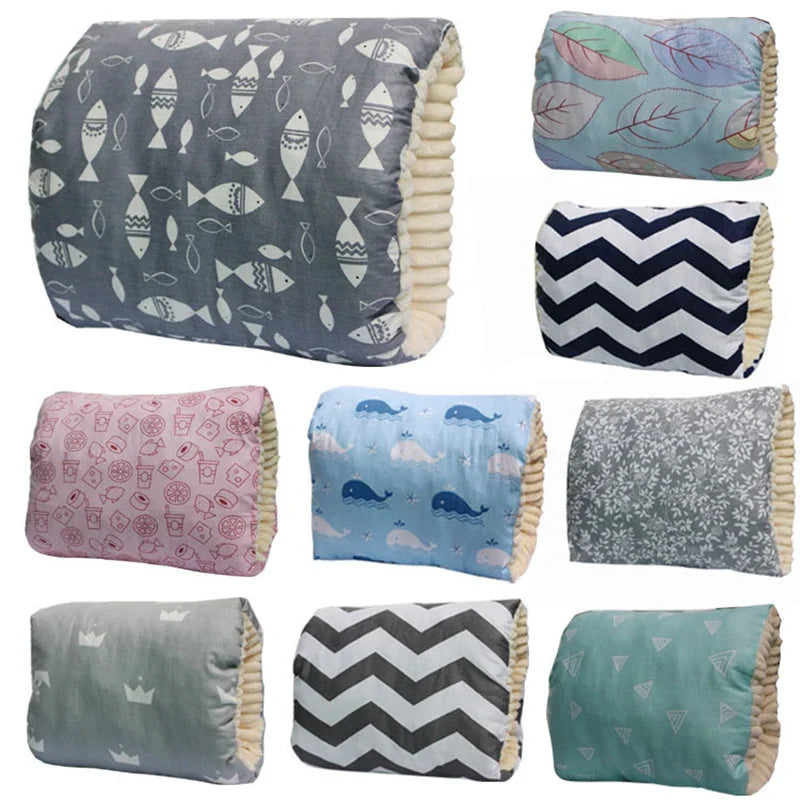 Soft cotton Comfy Cradle Nursing Pillow, a travel-friendly baby feeding essential for new moms.
