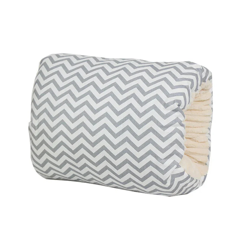 Comfy Cradle Arm Pillow showing its compact design, ideal for on-the-go breastfeeding support.