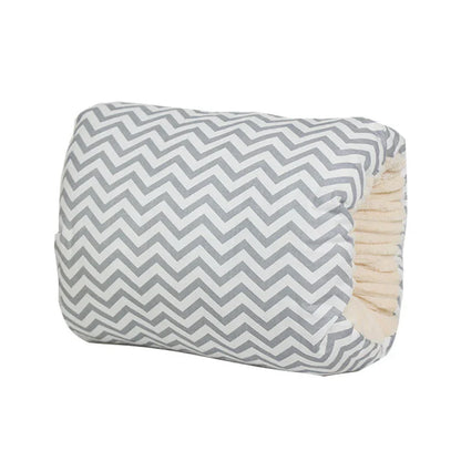 Comfy Cradle Arm Pillow showing its compact design, ideal for on-the-go breastfeeding support.