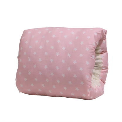Comfy Cradle Nursing Arm Pillow laid flat, highlighting its portable and practical design.
