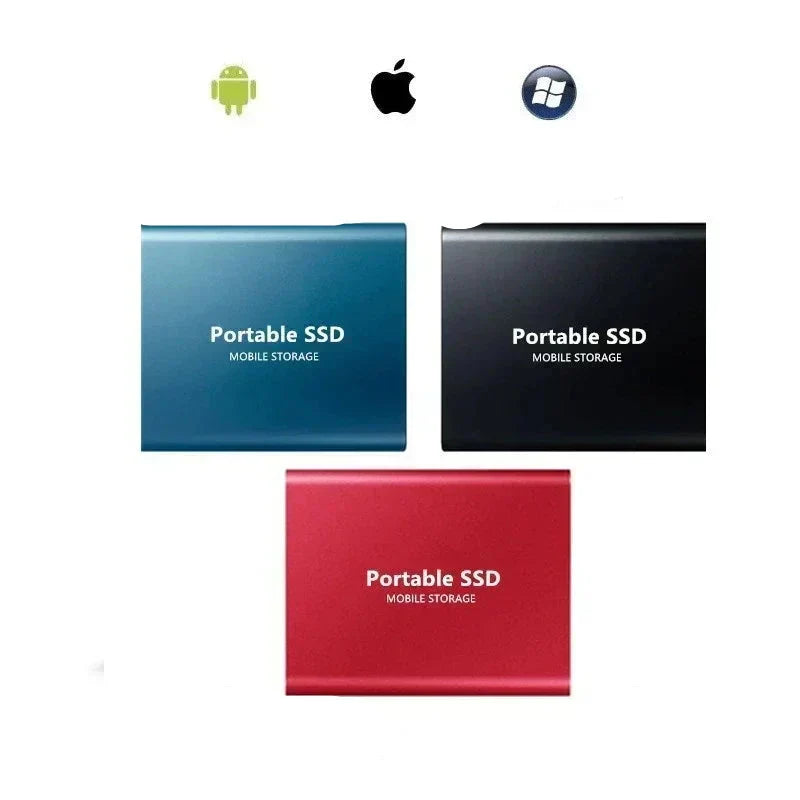 Universal 128GB ultra-fast external SSD, a compact portable storage device for quick data transfer. Perfect computer accessory.