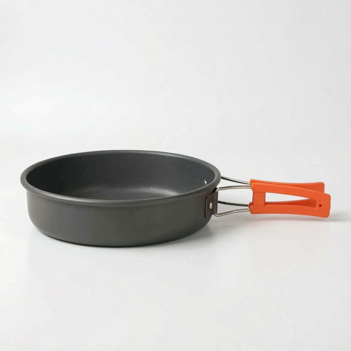 High-quality portable camping cookware for solo or group outdoor adventures, lightweight & space-saving.