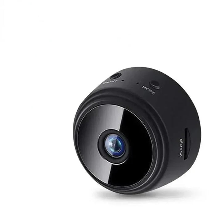 Discreet surveillance with a compact HD security camera, night vision and mobile app control.