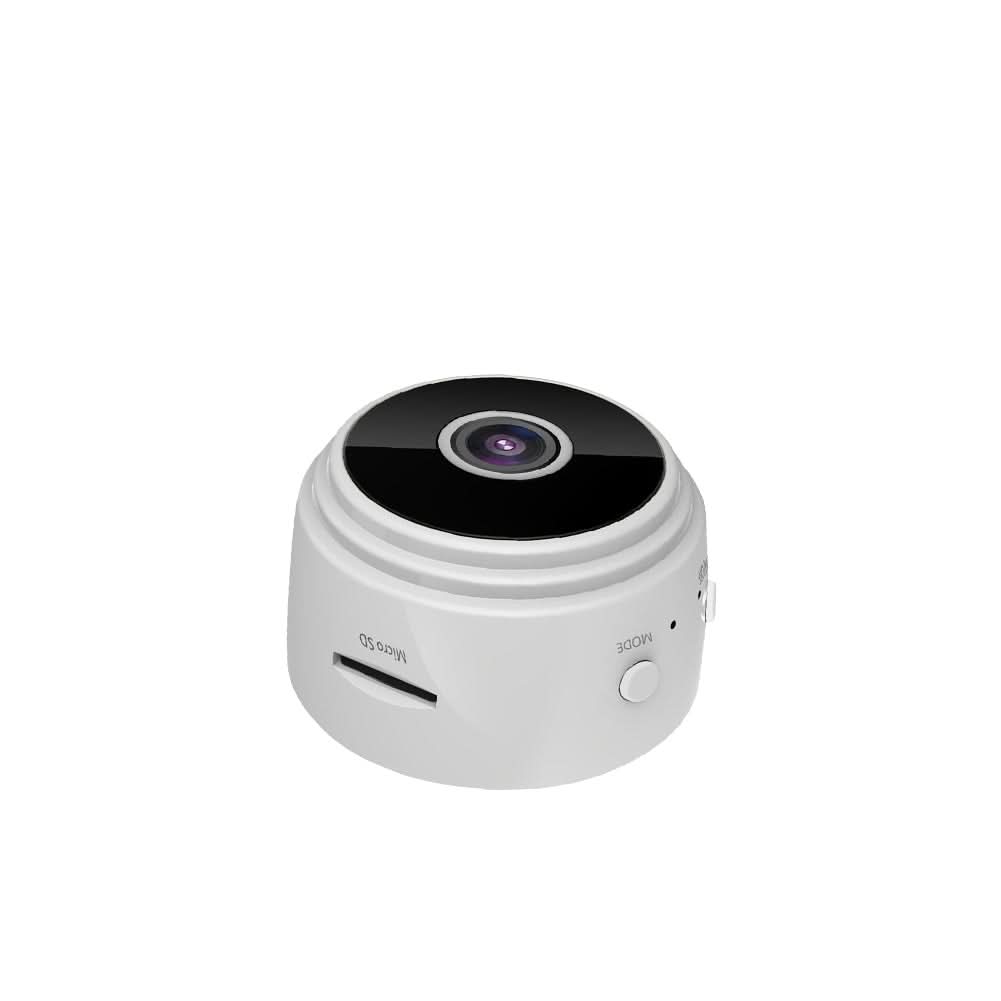 Control your home security from anywhere with this compact HD camera, night vision & app.