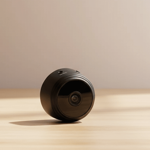 HD security camera with crisp night vision, remote app control, and wireless setup.