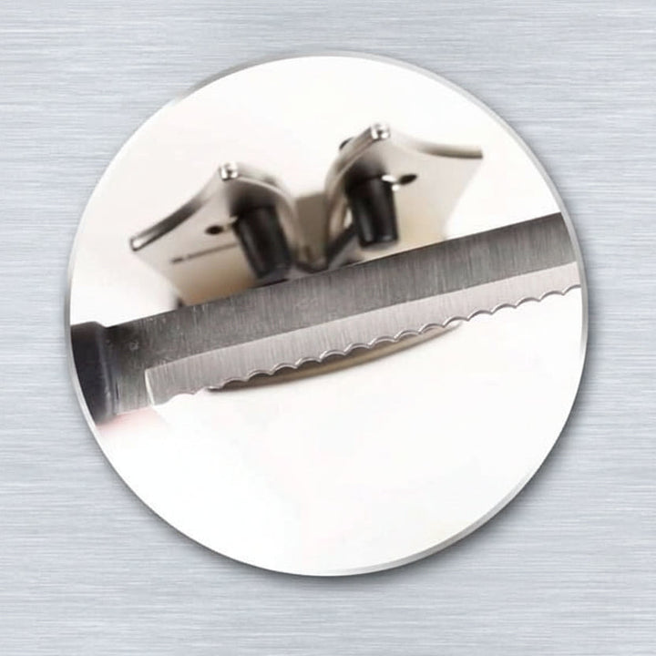 Portable knife sharpener, perfect for quick and effective sharpening of all types of kitchen knives and tools.
