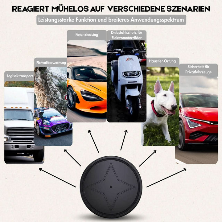 Discreet magnetic GPS locator for vehicle tracking & luggage security. Compact anti-theft device for valuables.