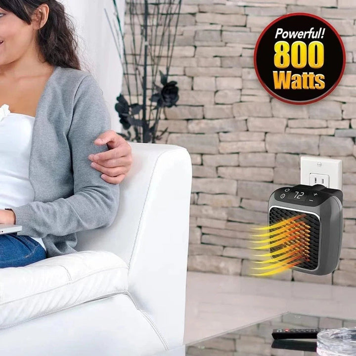 Personal comfort wall heater with sleek design, perfect for focused warmth in any room.