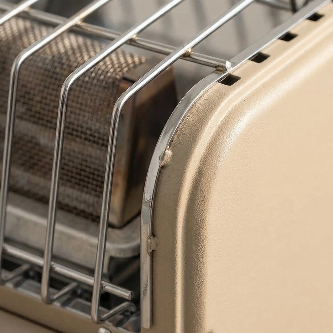 Durable outdoor portable gas heater provides instant warmth for camping, fishing, and emergency heating needs.