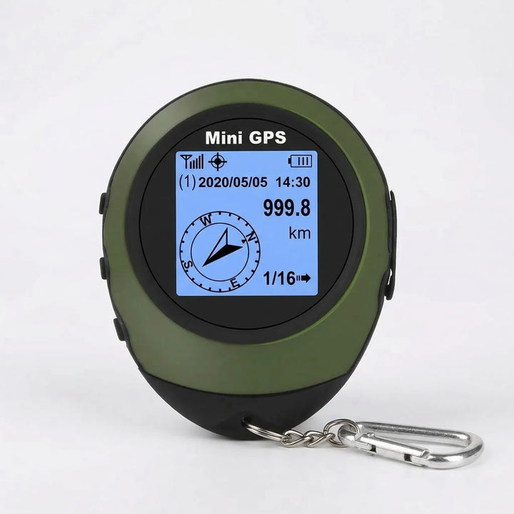 Rugged compact handheld satellite GPS navigator for all outdoor adventures, camping & exploration. Durable gear.