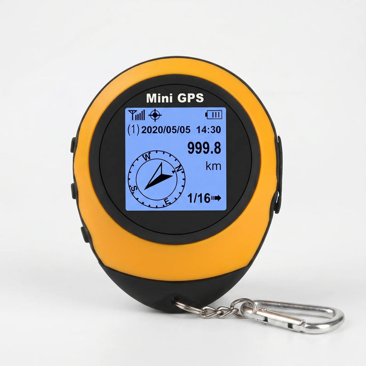 Unisex compact handheld GPS navigator, ideal for hiking, camping, and outdoor exploration. Reliable travel gear.