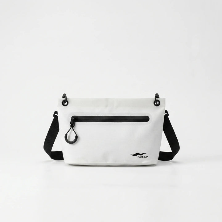 Durable, waterproof dry bag with adjustable shoulder strap. Ideal for kayaking, beach trips, and river rafting.