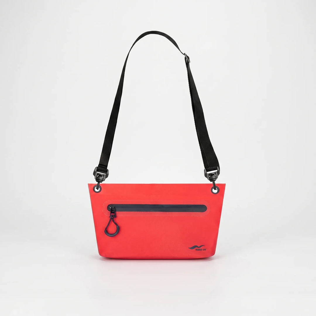 Waterproof utility dry bag securing phone, wallet & keys. Essential for any outdoor adventure, big or small.