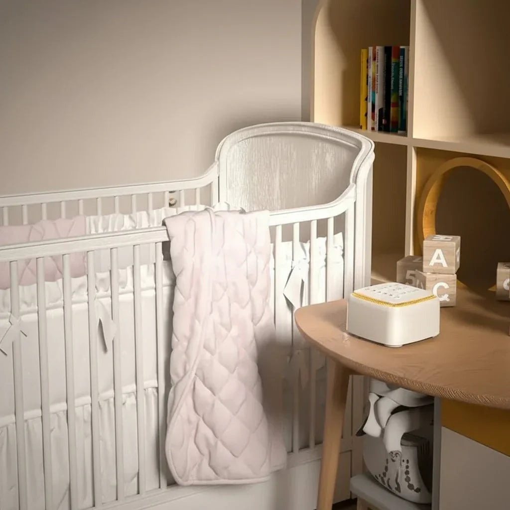 Portable sound machine, a powerful sleep aid for stress relief & restful nights.