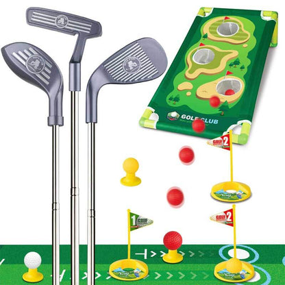 Complete kids junior golf club set for active outdoor play, includes clubs and accessories for toddlers