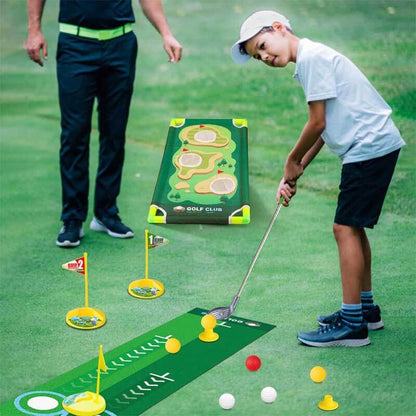 Vibrant junior golf club set for toddlers, an engaging outdoor play toy for budding golfers