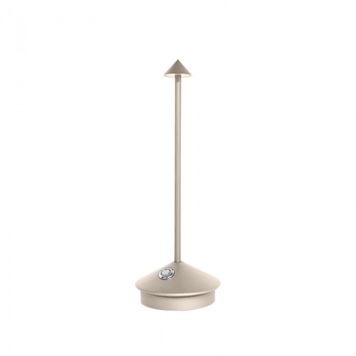 Cordless, rechargeable, and portable LED accent lamp for modern indoor & outdoor home lighting.