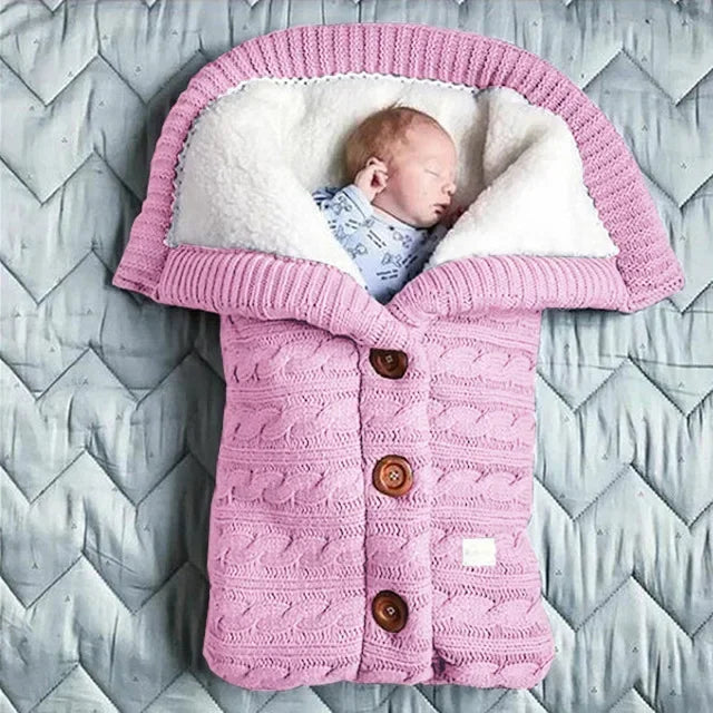 Cozy newborn swaddle, soft baby blanket alternative for secure sleep