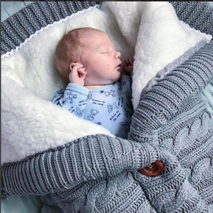 Baby sleeping bag with adjustable swaddle, perfect for safe and sound infant rest