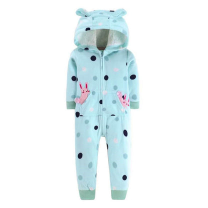 Comfortable baby romper, dragon stripes hooded jumpsuit for everyday infant wear