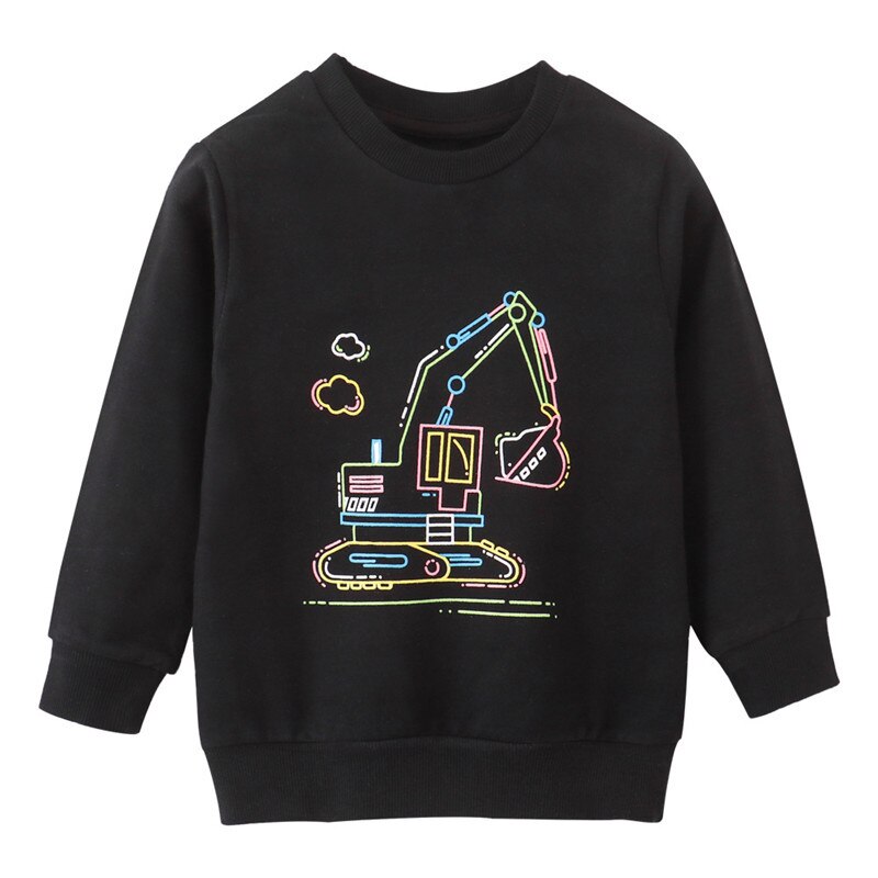 Toddler boys' winter wear: soft O-neck sweater with a unique pixel dinosaur print, perfect for kids fashion.